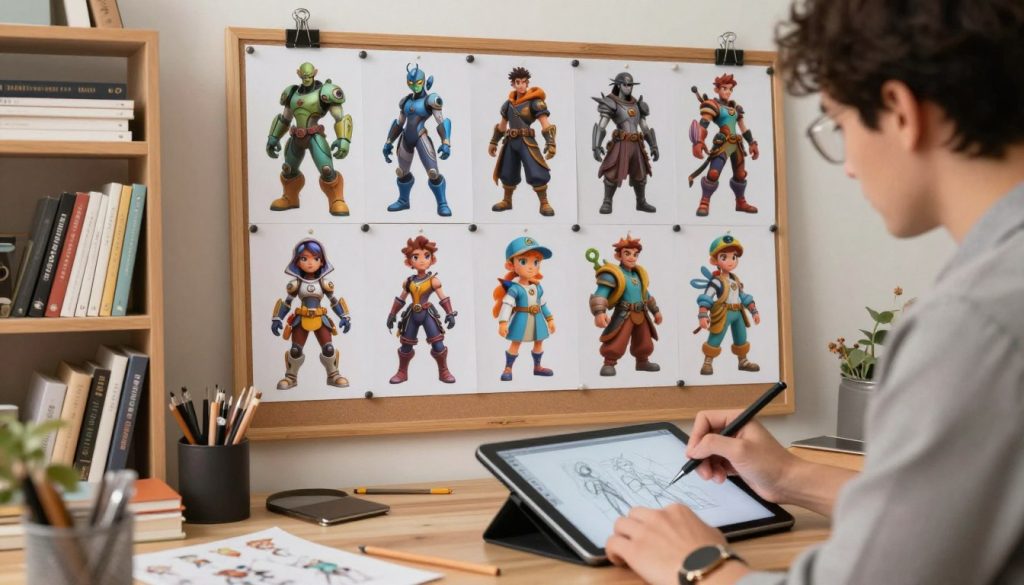 Developing a consistent visual style for AI characters Developing a consistent visual style for AI characters